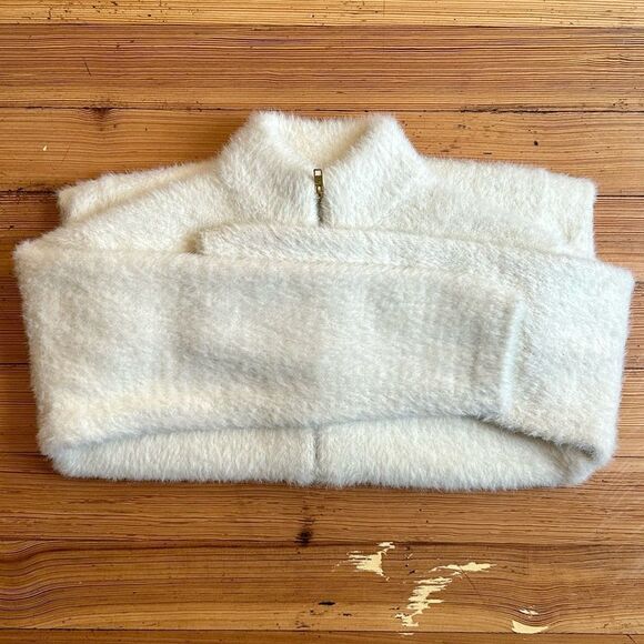 J. Crew Point Sur Fuzzy Cardigan Jacket, Ivory. Size XS. - Picture 12 of 13